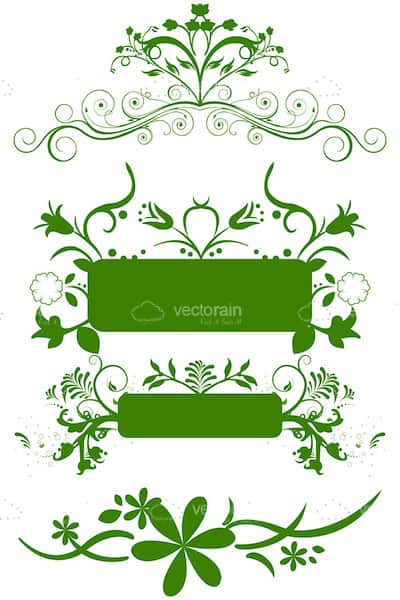 Green Floral Background